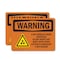 Signmission Radiation & Laser Sign, 7 in H x 10 in W, Plastic, Rectangle OS-2PACK-WS-P-710-L-12953 - alternate 1